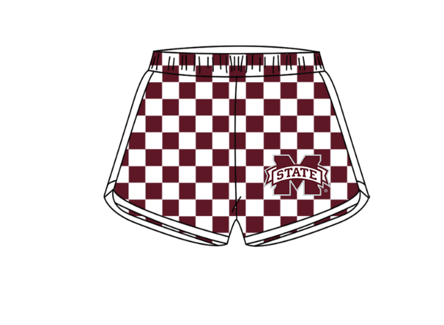( Moq 5 Each Style ) Baby Boys Girls Toddler Plaid Sibling Shorts Sets Team Dark Red Clothing