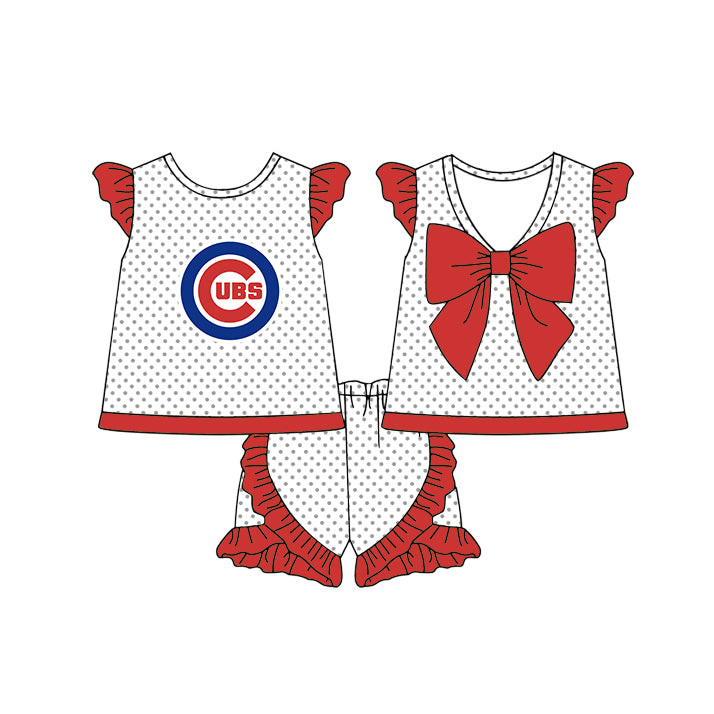 ( Moq 5 Each Style ) Baby Boys Girls Kids Sibling Team Shirts Sets Baseball Red Clothes