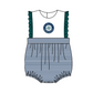 ( Moq 5 Each Style ) Baby Boys Girls Kids Team Sibling Green Stripes Rompers Sets