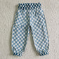 P0018 Baby Boy Blue Checkered Pants