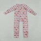 Sibling Kids Girl Long Sleeves Pumpkin Pie Bows Thanksgiving Zipper Romper Pajamas Set RTS