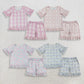 Sibling Baby Girls Kids Short Sleeves Shirts Shorts Sets Flower Bows Goose Pajamas Clothes RTS