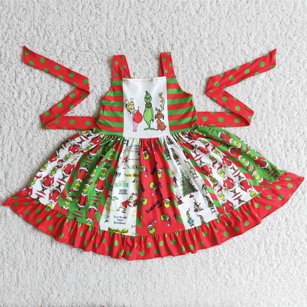 Baby Girl Sleeveless Christmas Twirl Dress