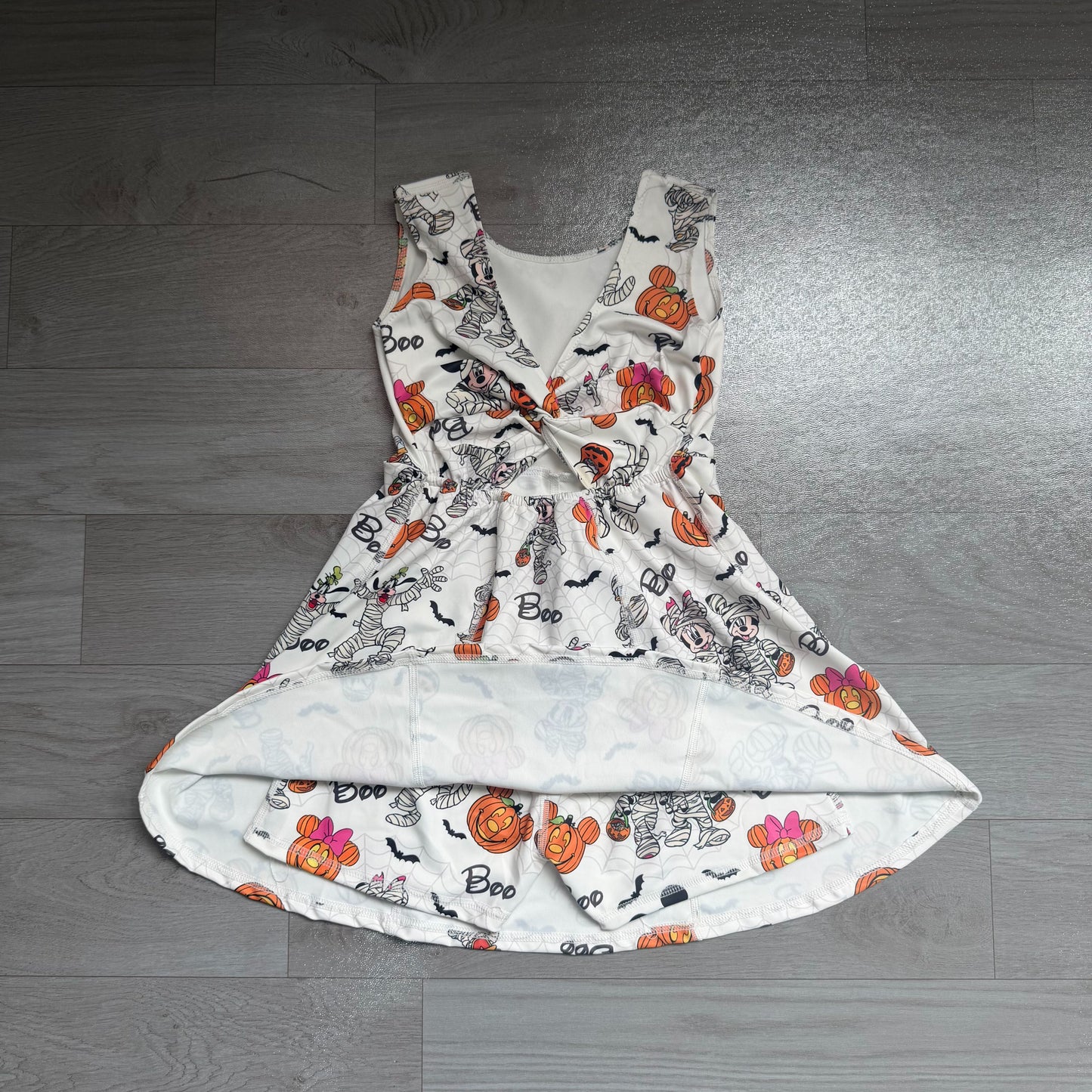 ( No moq ) Preorder Baby Girls Kids Pumpkins Cartoon Halloween Shorts Dress Yoga Active Clothes