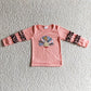 Sibling Girls Kids Long Sleeves Embroidery turkey Shirt Romper Dress Set Fall Clothes RTS