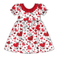 Baby Girl Toddler Short Sleeves Valentine Hearts Sibling Romper Dress Set Moq 5