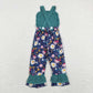 Baby Girl Sleeveless Leopard Floral Pants Jumpsuit