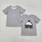 Baby Boys Short Sleeves Grey Shirt Brown Green Camo Pockets Shorts Fishing Clothes Set RTS