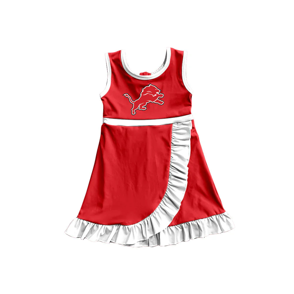 ( Moq 5 Each Style ) Sibling Baby Girls Kids Sleeveless Shorts Ruffle Lions Dress Team Clothes