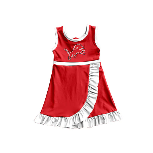 ( Moq 5 Each Style ) Sibling Baby Girls Kids Sleeveless Shorts Ruffle Lions Dress Team Clothes