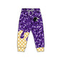 ( Moq 5 each style ) Baby Boy Girl Team Sibling Shirt Purple Bows Cheer Dress Set 8.16