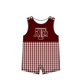 ( Moq 5 ) Baby Boys Kids Sleeveless ATM Plaid Team Summer Romper