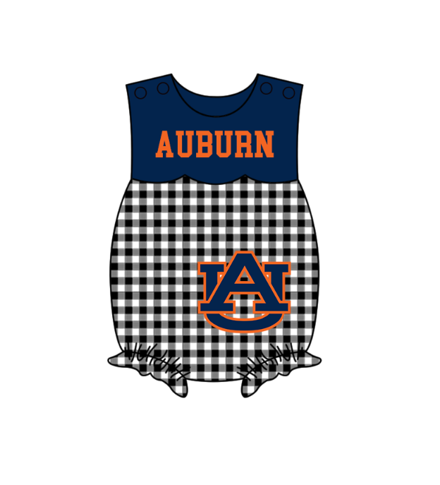 ( Moq 5 Each Style ) Baby Boys Girls Kids Plaid Team Sibling Navy Rompers Dress Sets