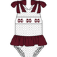 ( Moq 5 Each Style ) Baby Boys Girls Toddler Plaid Sibling Shorts Sets Team Dark Red Clothing
