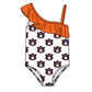 ( Moq 5 Each Style ) Baby Boys Girls Sibling Team Sets Swimsuits Football Clothes