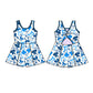 ( Moq 5 each style ) Baby Girl Team LA Bows Sibling Dress Set 5.16