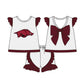 ( Moq 5 each style ) Baby Boy Girl Short Sleeves Team Pig Sibling Dress Shirt Set 5.5