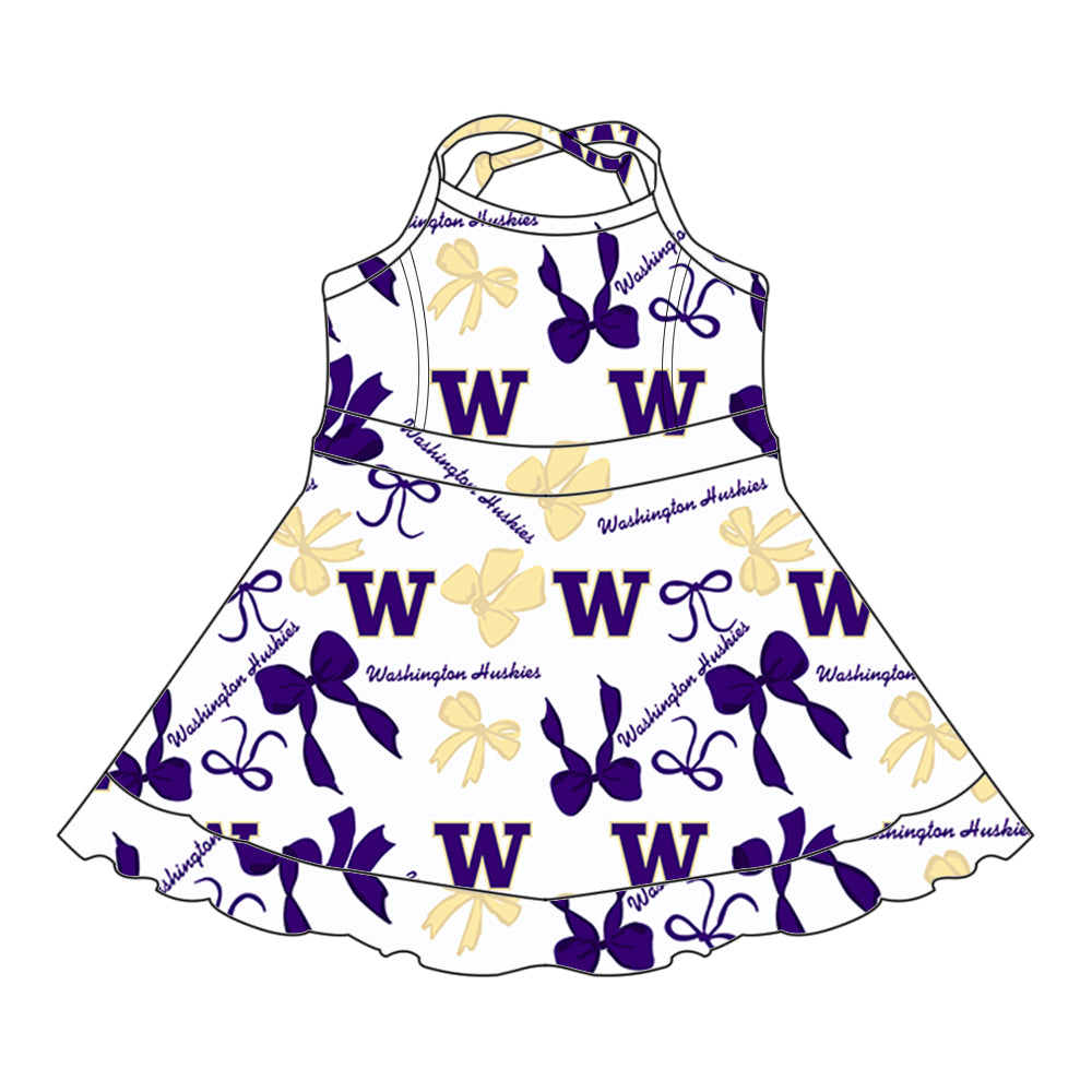 ( Moq 5 each style ) Baby Girl Team W Bows Sibling Dress Set 5.26