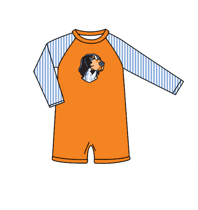 ( Moq 5 Each Style ) Baby Boys Girls Kids Team Sibling Dogs Jumpsuits Sets Swimsuits