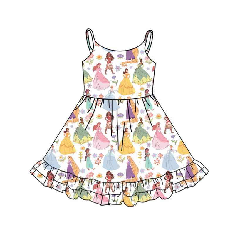 Baby Girl Sleeveless Princess Sibling Jumpsuit Dress ( Moq 5 Each Style ) 3.4