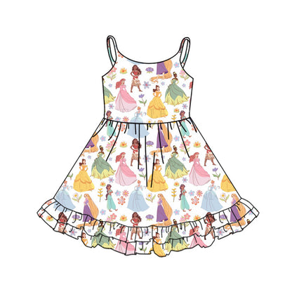 Baby Girl Sleeveless Princess Sibling Jumpsuit Dress ( Moq 5 Each Style ) 3.4