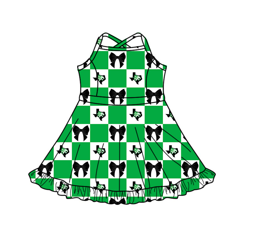 ( Moq 5 Each Style ) Baby Boys Girls Toddler Bows Team Sibling Shorts Dress Shirt Set Summer Green Clothes