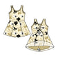 ( Moq 5 each style ) Baby Girl Toddler H Team Bows Sibling Skort Dress Set 6.11