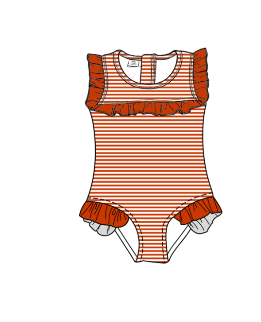 ( Moq 5 Each Style ) Baby Boys Girls Kids Team Sibling Jumpsuits Sets Swimsuits Red Clothes