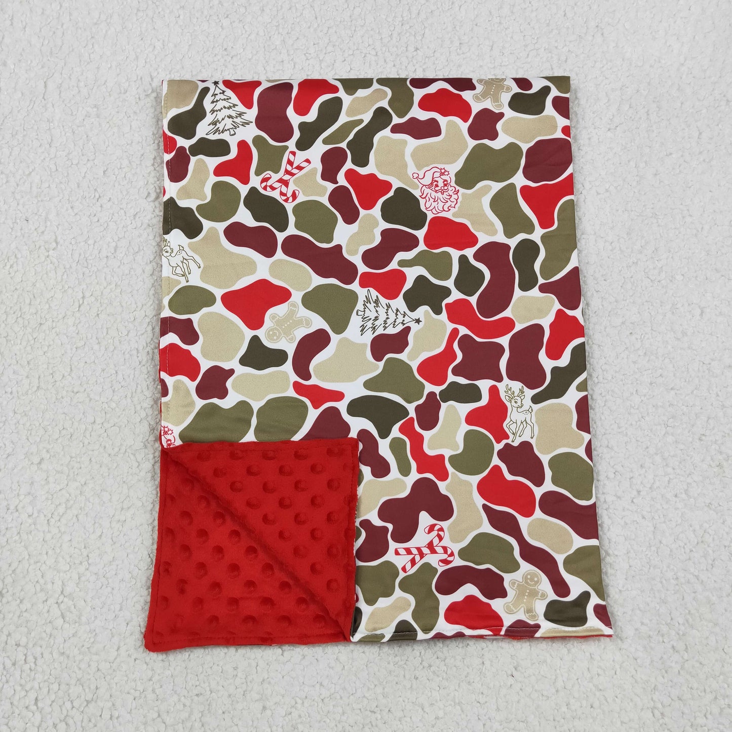 Baby Boys Kids Christmas Santa Tree Camo Blanket