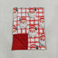 Baby Kids Children Christmas Santa Plaid Blanket RTS
