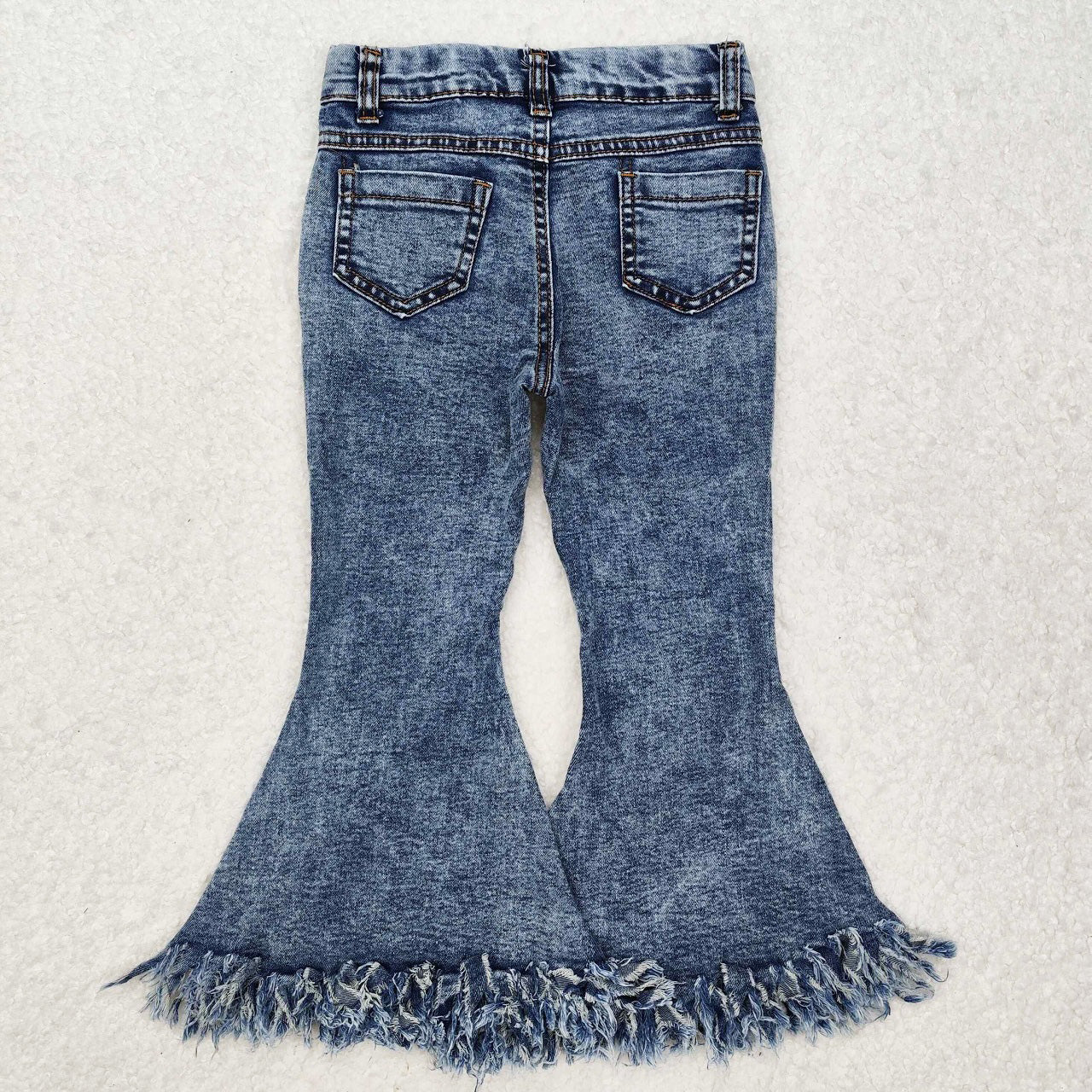 RTS Baby Girl Blue Denim Bell Bottom Pants Jeans