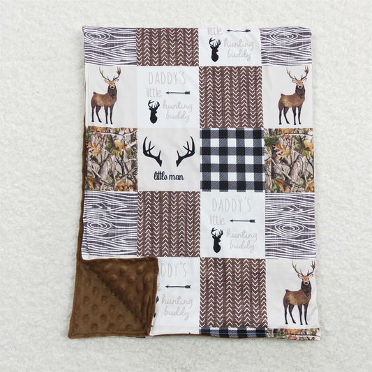 BL0104 Baby Boy Deer Daddy's Blanket