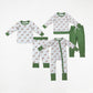 Baby Boy Toddler Long Sleeves Ducks Plaid Sibling Zipper Romper Pajamas Set RTS