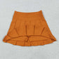 Baby Girl Long Sleeves Drips Hoodie Shirt Orange Yoga Active Skort Team Set RTS