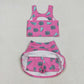 Baby Girl Toddler Cheer Bows Sleeveless Team Vest Tops Skorts Sibling Yoga Active Set RTS