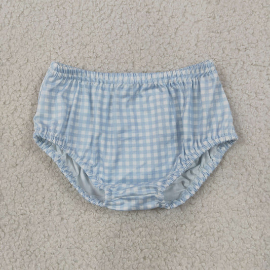Baby Toddler Kids Blue Plaid Bummie Shorts Bottoms Clothes RTS