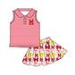 ( Moq 5 each style ) Baby Girl Toddler M Team Bows Sibling Dress Set