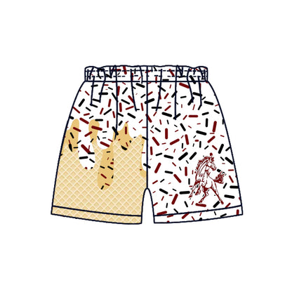 ( Moq 5 each style ) Baby Boy Team Sibling Horse Drip Shorts Shirt 7.22