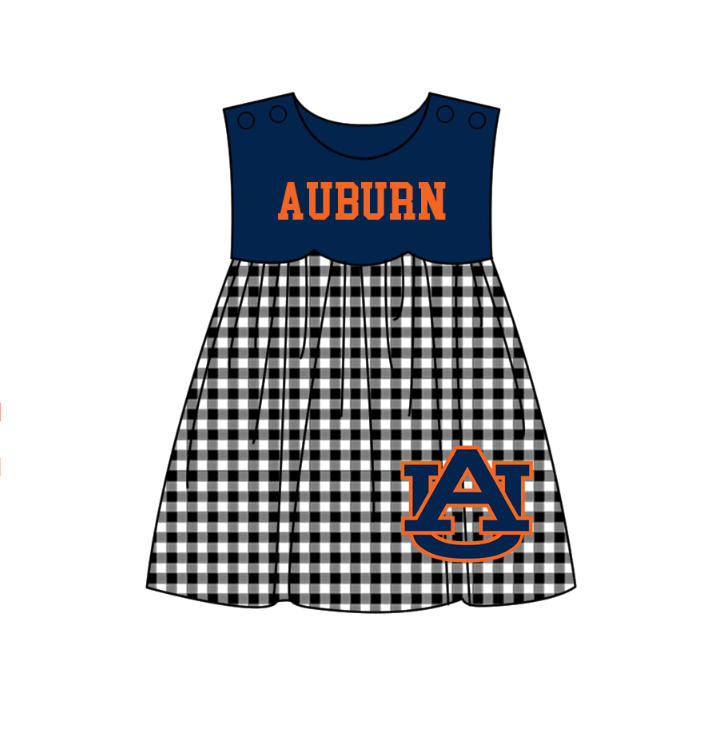 ( Moq 5 Each Style ) Baby Boys Girls Kids Plaid Team Sibling Navy Rompers Dress Sets