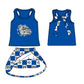 ( Moq 5 Each Style ) Baby Boys Girls Toddler Dogs Bows Team Sibling Shorts Dress Shirt Set Clothes