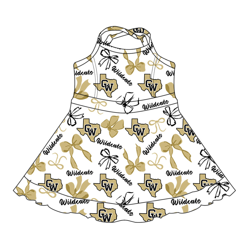 ( Moq 5 each style ) Baby Boy Girl Team Cheer Sibling Shirt Bows Dress Set 8.11