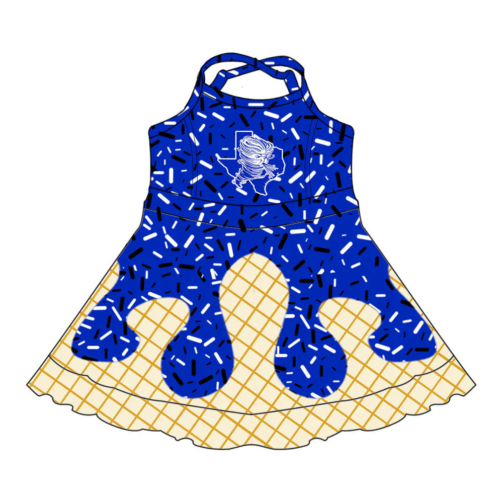 ( Moq 5 each style ) Baby Boy Girl Team Sibling Blue Drips Dress Shirt Shorts Pants 7.5