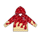 ( Moq 5 each style ) Baby Boy Girl Team Sibling Shirt Red Bows Cheer Dress Set 8.16