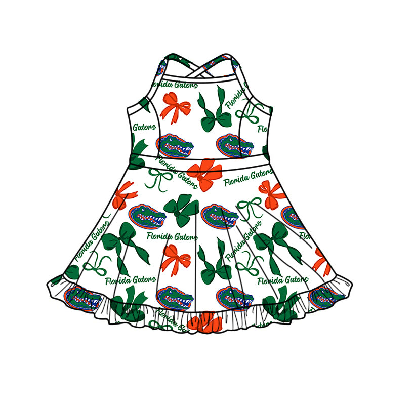 ( Moq 5 Each Style ) Baby Girls Kids Green Bows Sibling Team Shorts Dresses Set