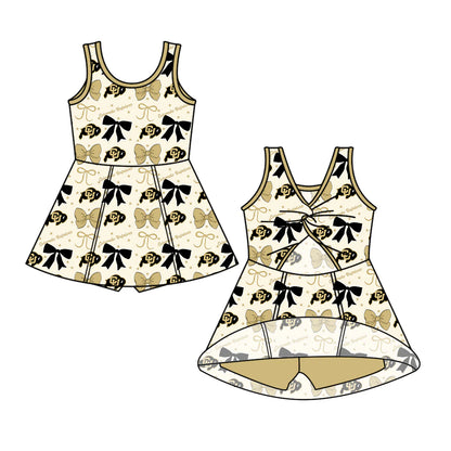 ( Moq 5 each style ) Baby Girl Toddler Team Bows Sibling Dress Set 6.24