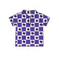 ( Moq 5 Each Style ) Baby Boys Girls Toddler Bows Team Sibling Shorts Dress Shirt Purple Set Clothes