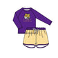 ( Moq 5 Each Style ) Baby Boys Girls Kids Team Sibling Purple Jumpsuits Sets Swimsuits