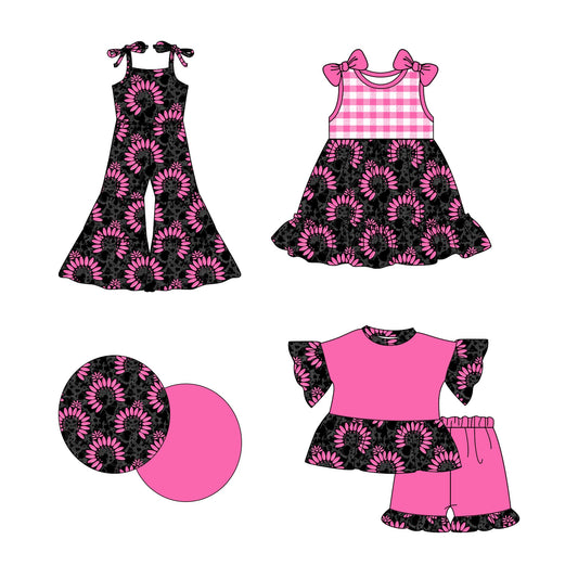 Baby Girl Flower Western Sibling Jumpsuit Dress Set ( Moq 5 Each Style ) 2.21