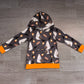 Toddler Kids Ghosts Pumpkins Halloween Pocket Hoodie Pullover Zipper Shirt Clothes RTS