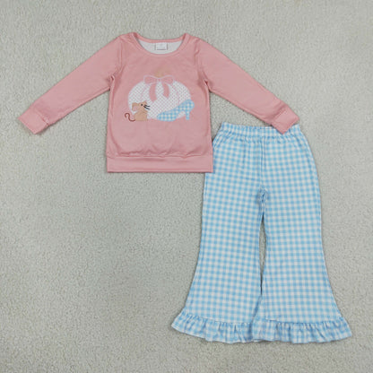 Sibling Baby Girls Kids Long Sleeves Pumpkins Romper Set Fall Clothes RTS